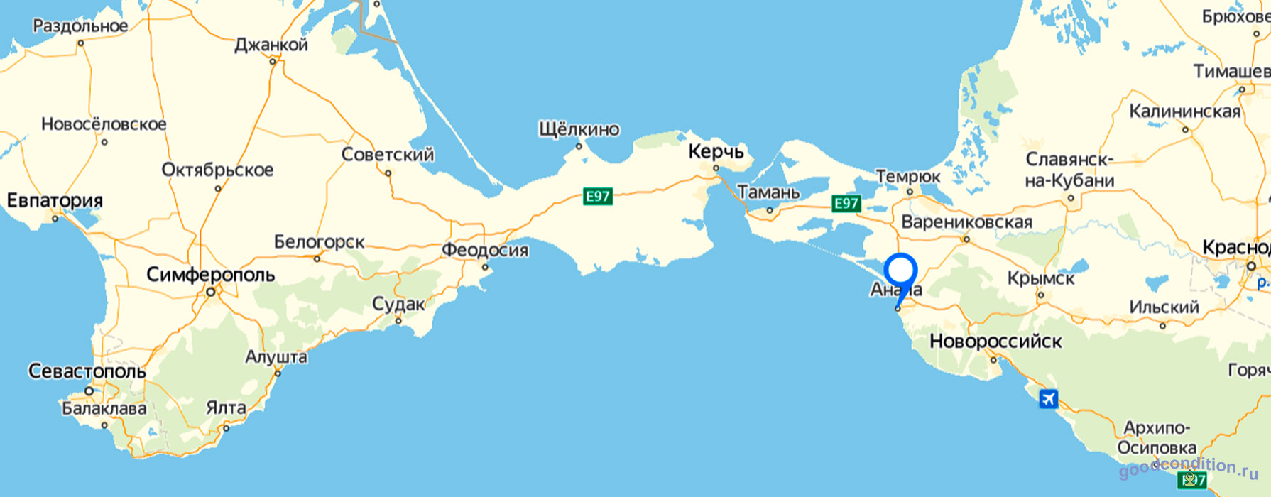 Пляжи «Витязево» в Анапе